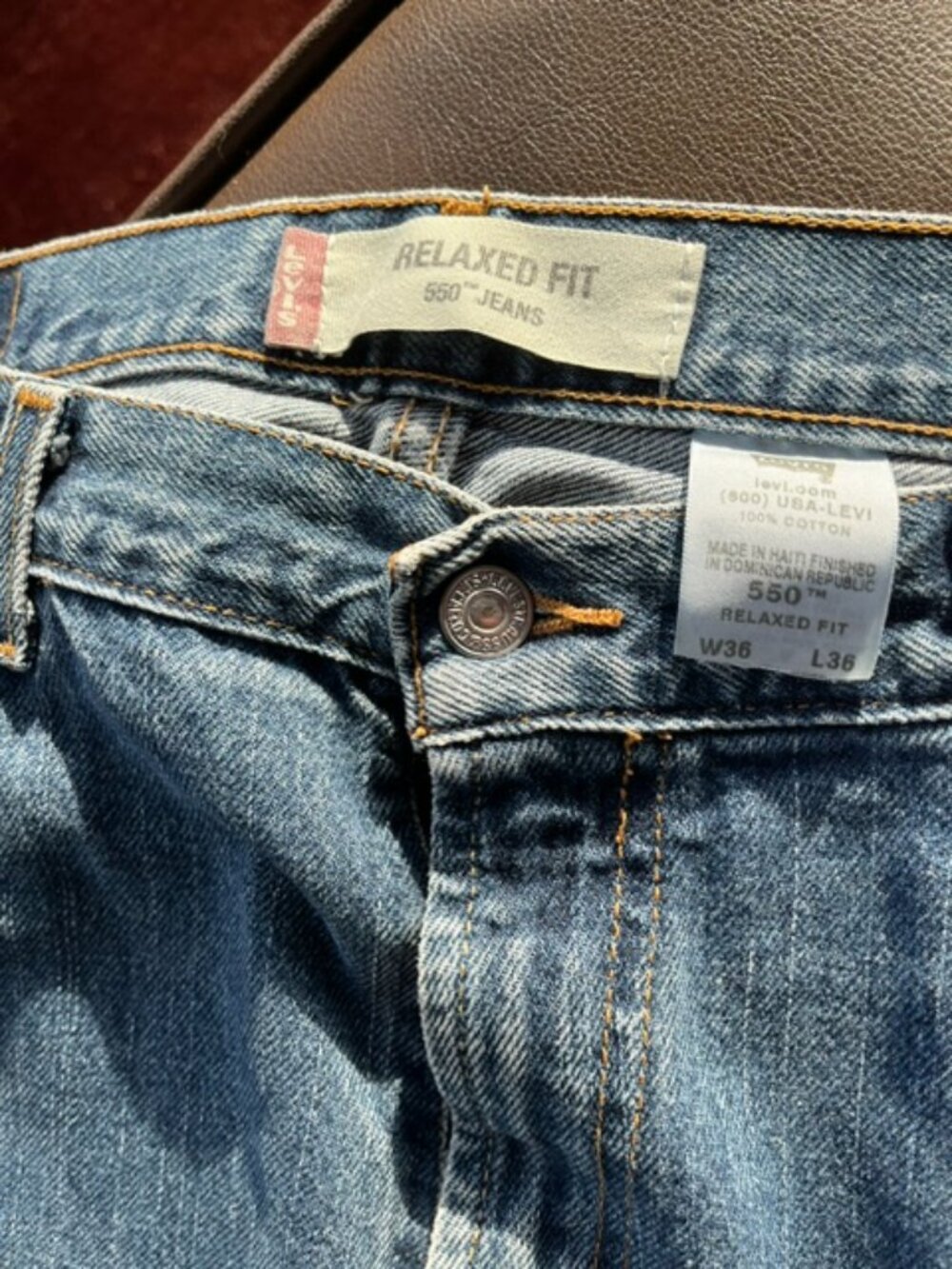 Levi's Jeans Relaxed Fit 550 W36 L36